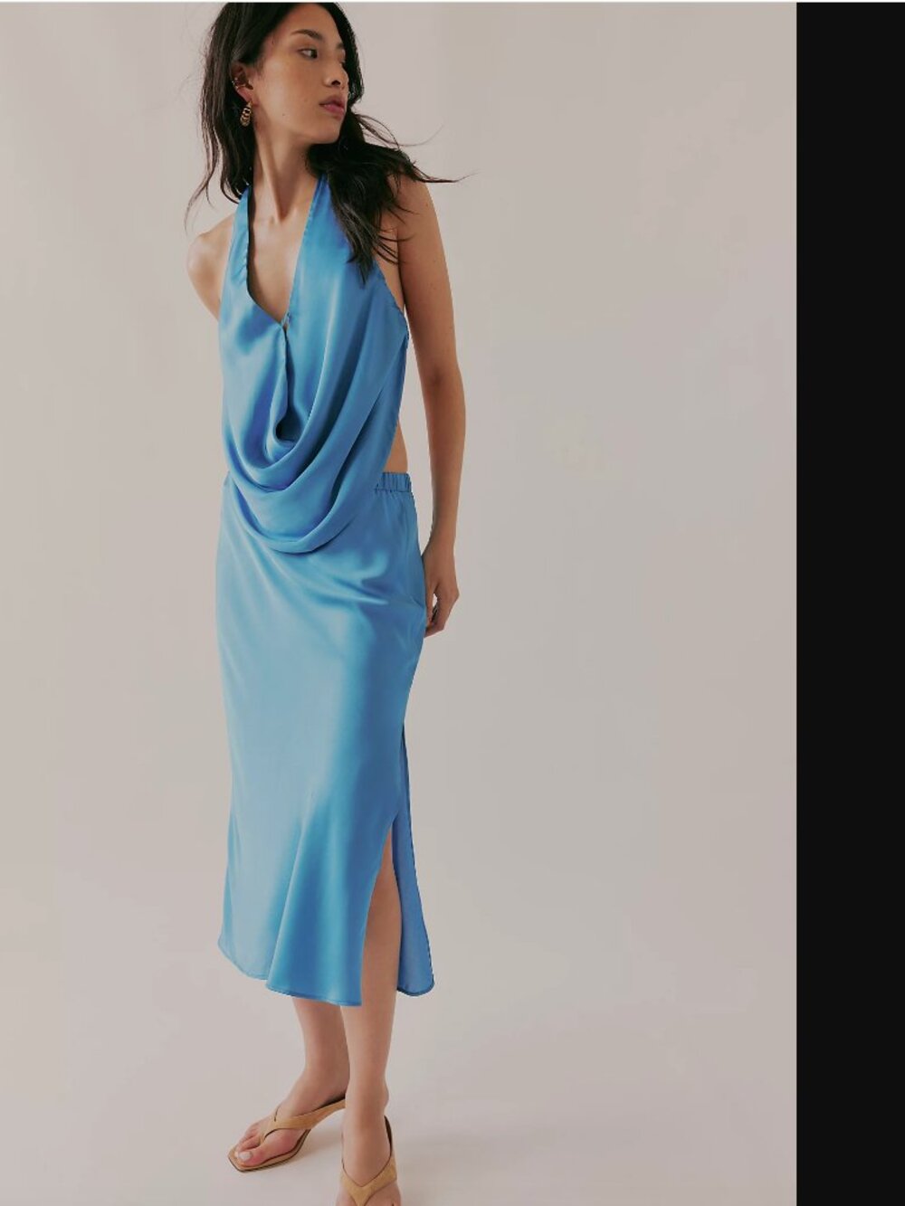 Free People Intimately Women Midnight Reverie Slip Set: Skirt+Top Size S NWOT